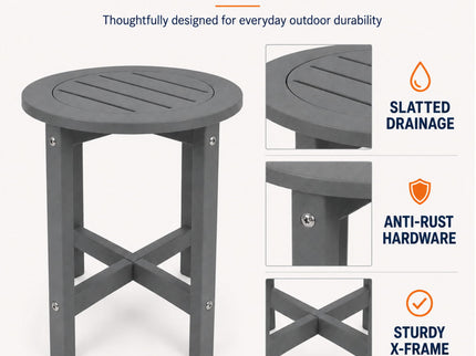 Round Outdoor Side Table
