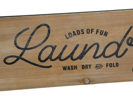 Laundry Rack With Accordion Design - Brown / Black - Black Brown