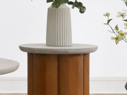 Evenlyn - Faux Concrete Top Table