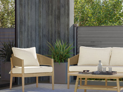 Bayshore - Outdoor Conversation Chair (Set of 2) - Natural