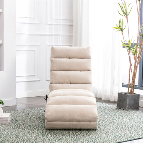 Massage Chaise Lounge Indoor With Remote Control, Ergonomic Electric Massage Lounger