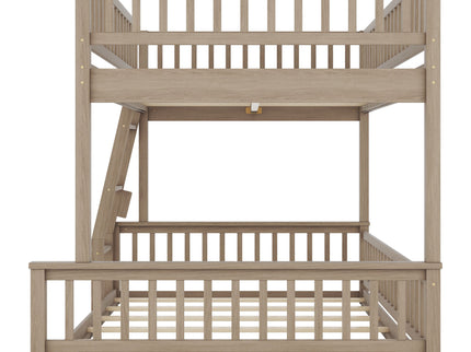 Bunk Bed With Ladder And Guardrails