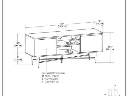 Fallon - TV Media Stand - Natural