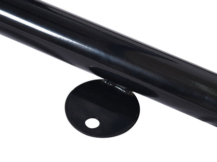 Square Outdoor Steel Picnic Table, With Umbrella Pole