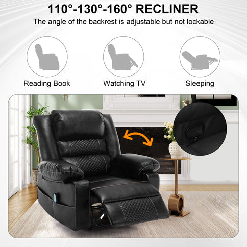 Breathable Massage Recliner Manual Chair