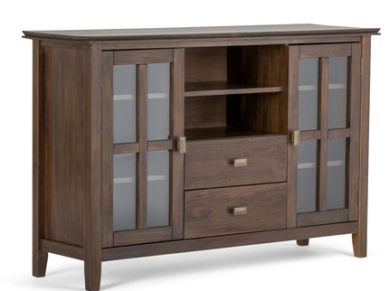 Artisan - Tall TV Media Stand - Natural Aged Brown