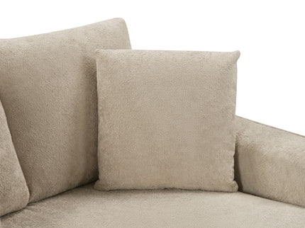 Modern Chaise Sofa With Hidden Storage For Living Room