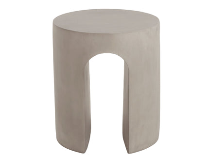 Outdoor Round With U Shape Side Table - Light Gray