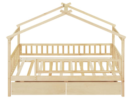 House Bed With 2 Drawers