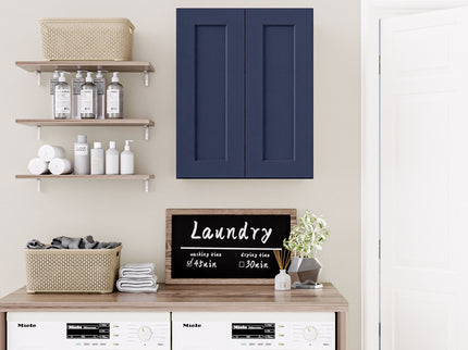Shaker Wall Cabinet With Soft Close Hinges, Adjustable Shelves, Double Door