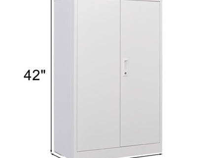 Metal Storage Cabinet With Locking Doors And Adjustable Shelf, Folding Filing Storage Cabinet, Folding Storage Locker Cabinet For Home Office, School, Garage