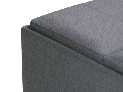 Avalon - Square Coffee Table, Storage Ottoman