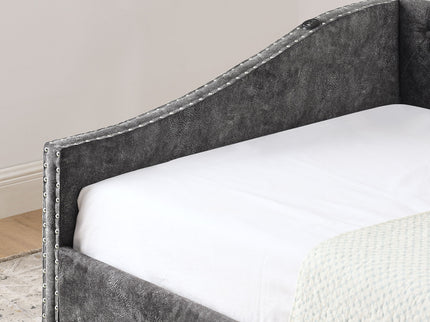 Upholstered Daybed With USB Charging & Pull Out Bed