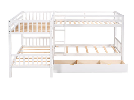 L Shaped Bunk Bed With Drawers