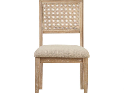 Modern Armless Dining Chair With Cane Back (Set of 2)