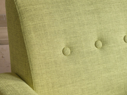 Nebulize - Upholstered Fabric Club Chair With Button Tufted And Square Off Arm And Back