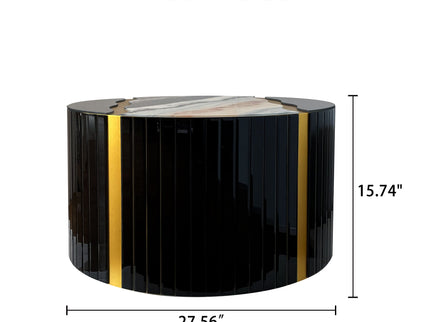 Round Mirror Coffee Table, Living Space Furniture