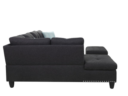 Alger - Left Hand Facing Sofa & Chaise With Ottoman