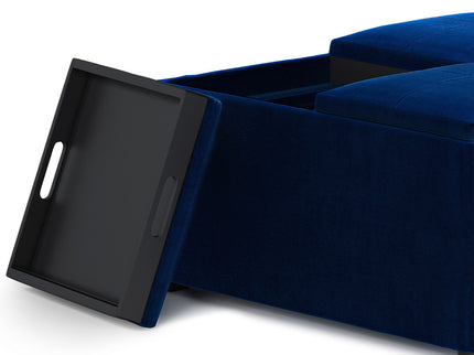 Avalon - Square Coffee Table, Storage Ottoman