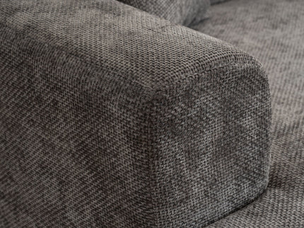 Modern Style Ultra Smooth Curved Sofa With 3 Pillows
