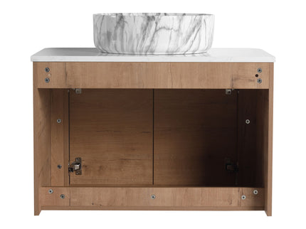 Wall Mounted Bathroom Vanity With Art Sink & 1 Soft Close Door