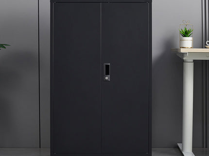 Metal Storage Cabinet With Locking Doors And Adjustable Shelf, Folding Filing Storage Cabinet, Folding Storage Locker Cabinet For Home Office, School, Garage