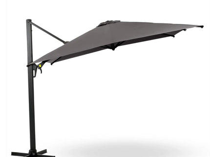 Round Cantilever Patio Umbrella With 360 Rotation & Infinite Tilt Adjustment