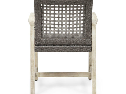 Outdoor Dining Chair Acacia Wood Frame (Set of 2)