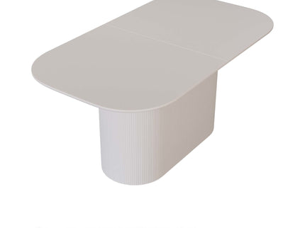 Modern Dining Table With Vertical Striped Legs