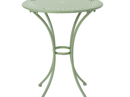 Ambrosia - 3 Piece Bistro Set With Leaf Motifs Top And Seat