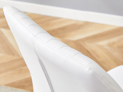 Luxury Simple High Resilience Dining Chair With Metal Legs