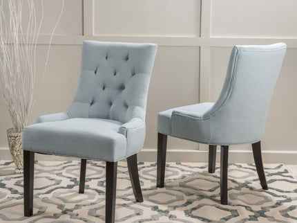 Contemporary Cheney Dining Chair Set With Tufted Design