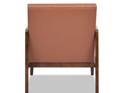 Kenneth - Modern Transitional Lounge Accent Chair - Brown