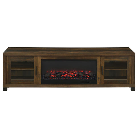 Temby - Fireplace TV Stand With Flameless Ambience - Pine Wood