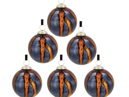 Christmas Ball Ornaments, Decorative Hanging Ball Christmas Tree Ornaments, For Holiday Party Decorations (Set of 6)