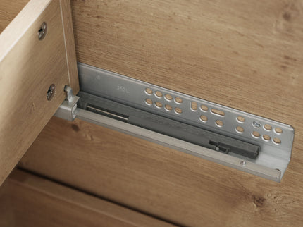 Double Sink Bathroom Vanity, Cabinet & Soft Close Doors, Divided Drawers, Wall Mounted Storage - Wood