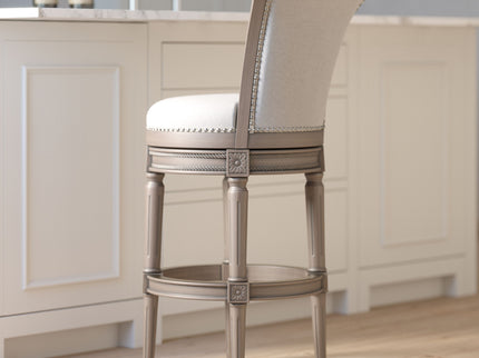 Swivel Barstool With High-Back