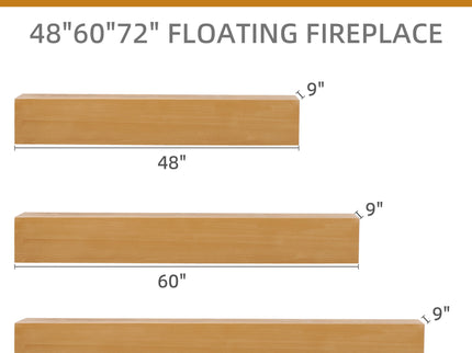 Fireplace Mantel Floating Shelf For Home Decor