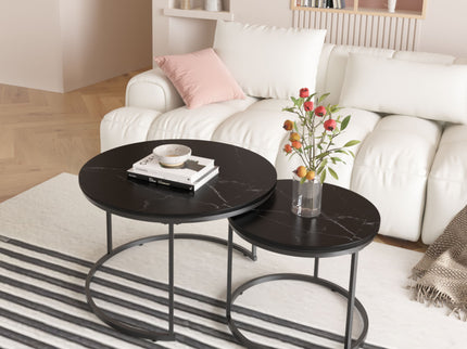 Round Nesting Coffee Table (Set of 2)