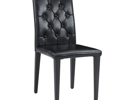 Dining Chairs With Ergonomic Buckle Backrest For Family Dining Rooms