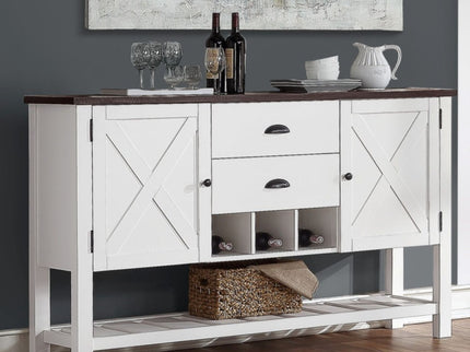 2 Drawer Server - Brown