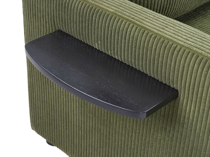 Sleeper Sofa With Foldable Mattress, USB Ports, Side Table & Storage Pocket
