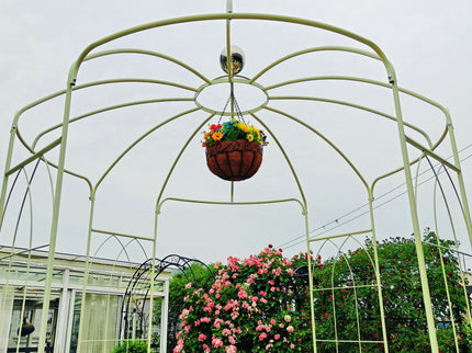Metal Garden Arch Iron Garden Arbors Gazebo Dia High Birdcage Shape Pergola Pavilion For Wedding Ceremony
