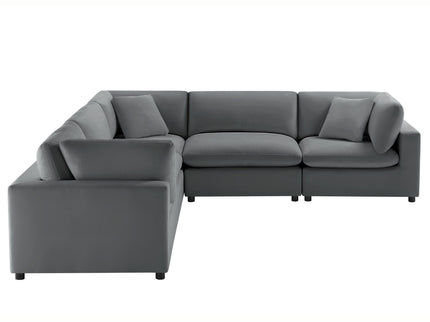 Caylie - Modular 5 Piece Sectional - Charcoal