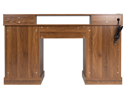 Office Desk With Charging Station & Storage Cabinet