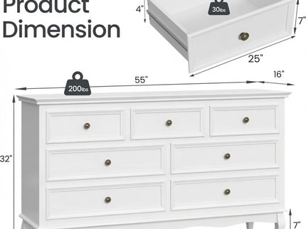 7 Drawer Dresser