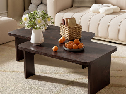 Modern Minimalist Coffee Table Set With Splicing Design