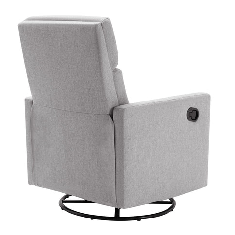 Modern Upholstered Rocker Nursery Chair Seating Glider Swivel Recliner Chair
