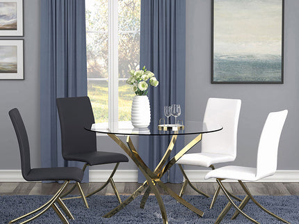 Dining Chairs (Set of 2) - Black / Gold