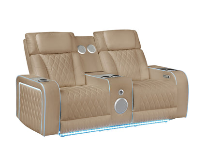 Electra - Power Reclining Set With Power Headrests, Massage And LED Lighting